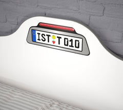 Race Cup Carbed With Friend Bed - White