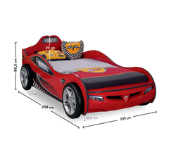 Race Cup Carbed Bed - Red