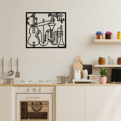 Music Instrument Silhouette Wall Decor