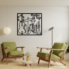 Music Instrument Silhouette Wall Decor