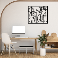 Music Instrument Silhouette Wall Decor