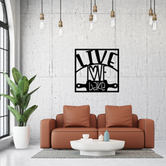 Live Love Bake Metal Wall Art