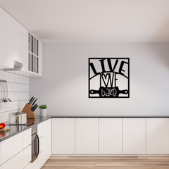 Live Love Bake Metal Wall Art