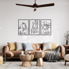 Custom Metal Bookish Women Reading Line Art