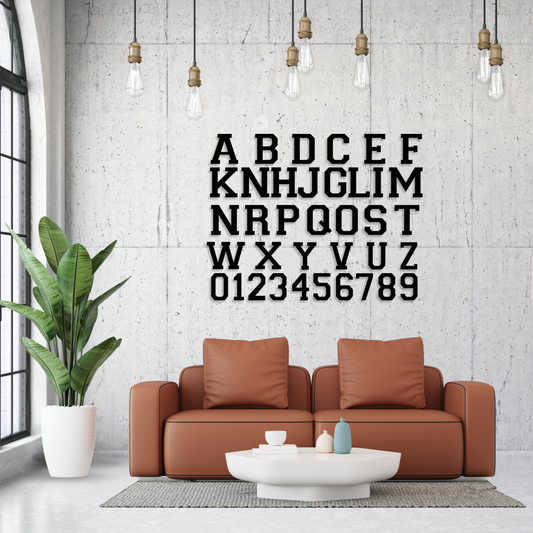 Letters Metal Wall Arts