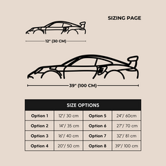 Sports Car Metal Wall Art