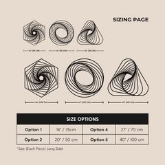 Modern Geometric Metal Wall Art Set of 3