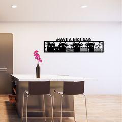 Cat Love Metal Wall Art