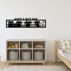 Cat Love Metal Wall Art