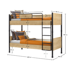 Mocha Bunk Bed