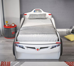 Race Cup Carbed With Friend Bed - White