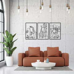 Custom Metal Bookish Women Reading Line Art