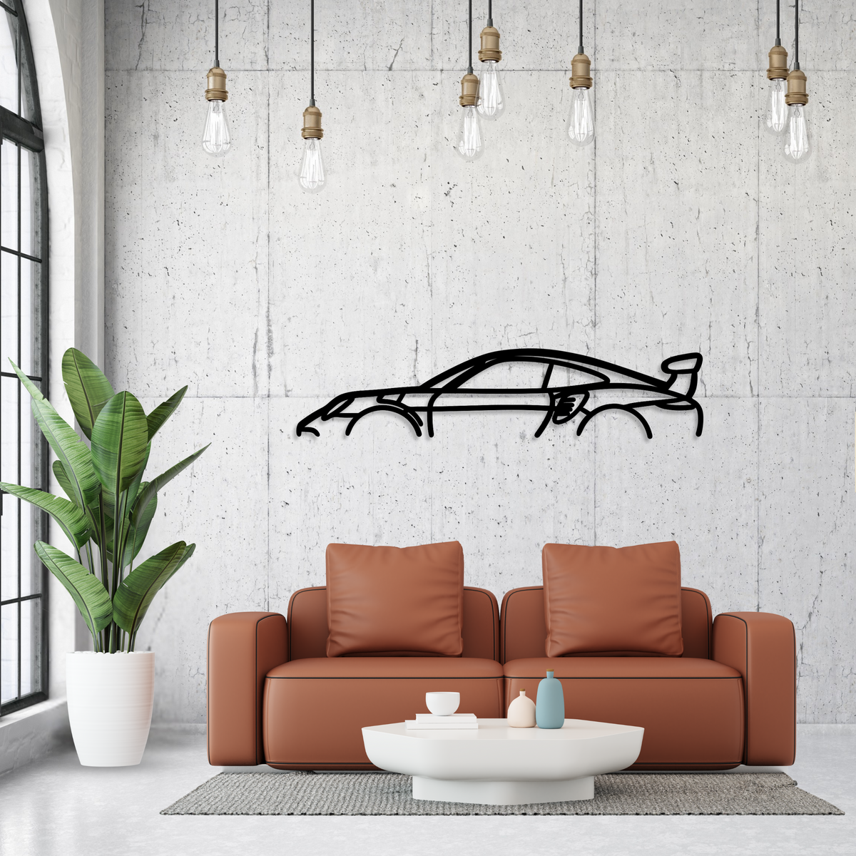 Sports Car Metal Wall Art